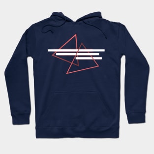 Geometric Scandinavian lover triangles Hoodie